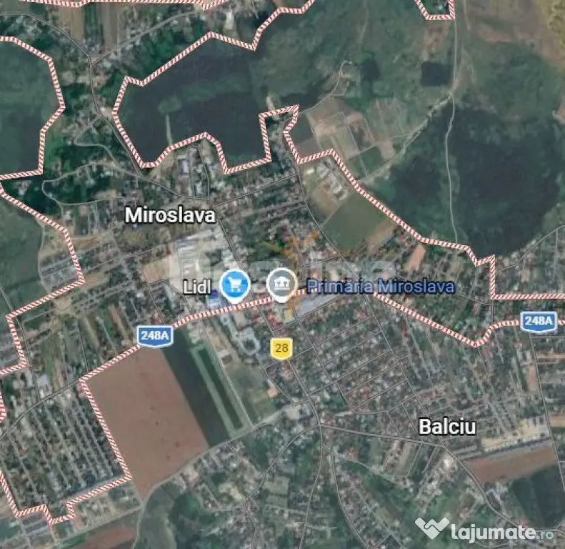TEREN intravilan MIROSLAVA -Balciu , 930 MP, 89.900 EURO - Iasi (Iasi)