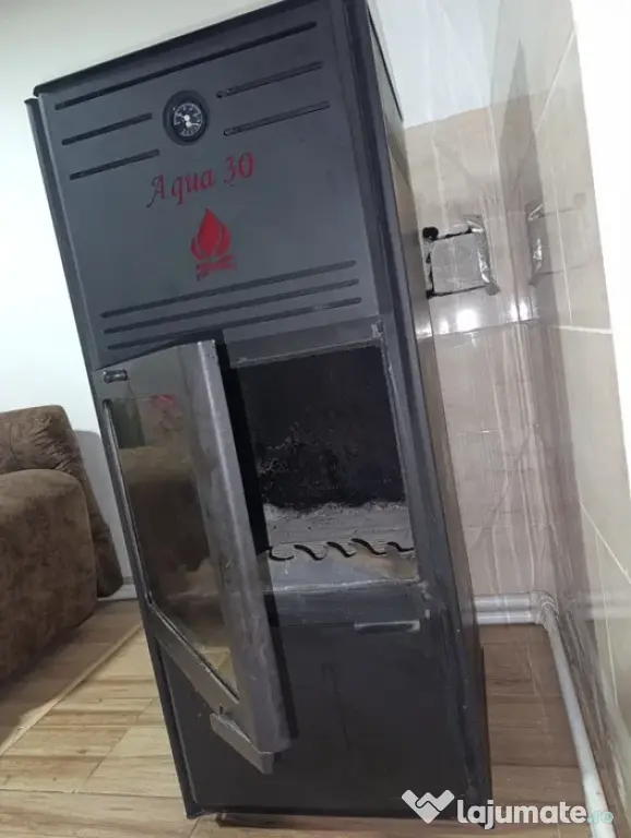 Termoșemineu pe lemne Aqua Plus 30 kw