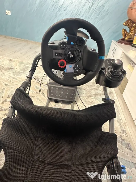 Vând SET COMPLET SIM RACING – Logitech G29 + Schimbător + Playseat Challenge X
