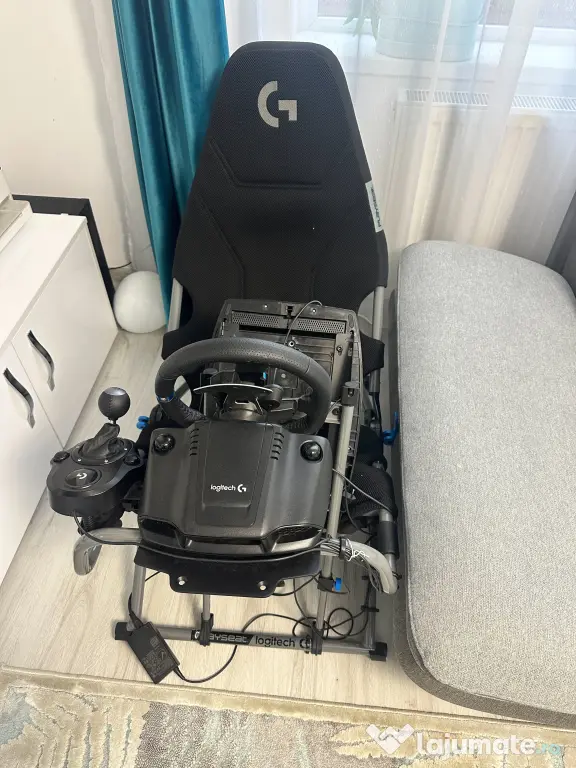 Vând SET COMPLET SIM RACING – Logitech G29 + Schimbător + Playseat Challenge X