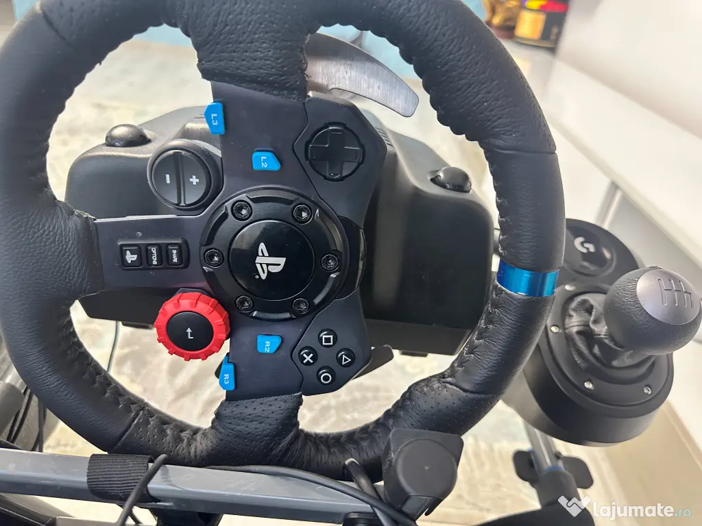 Vând SET COMPLET SIM RACING – Logitech G29 + Schimbător + Playseat Challenge X
