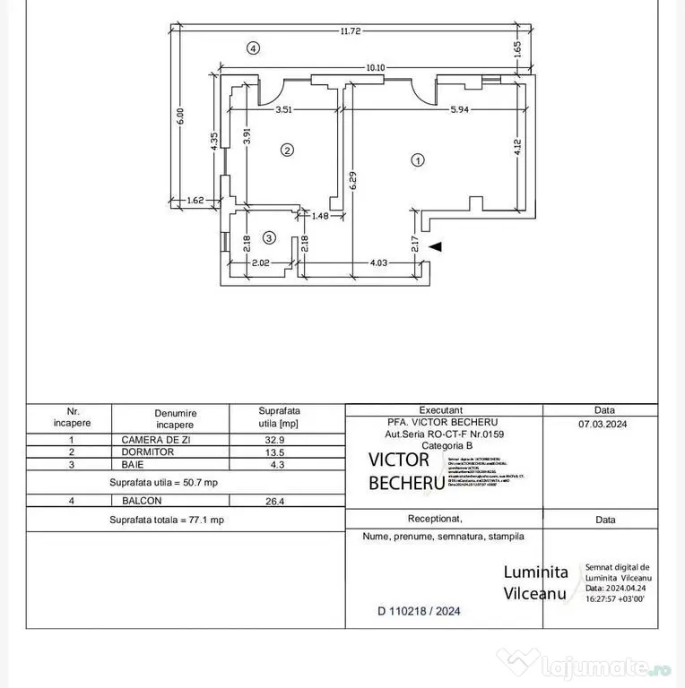 APARTAMENT 2 CAMERE PROMENADA, MAMAIA NORD - Navodari (Constanta)
