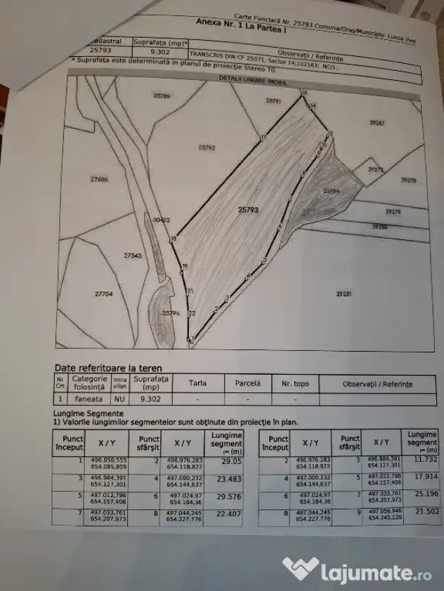 Vând 12.500 mp teren extravilan situat în comuna Lunca Ilvei Bistrița - Nasaud (Bistrita-Nasaud)