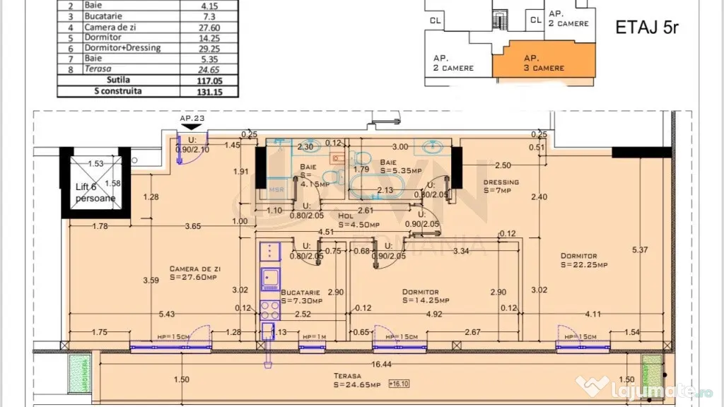 Apartament 2 camere de Aviatiei - Bucuresti (Bucuresti-Ilfov)