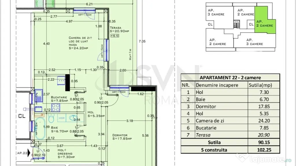 Apartament 2 camere de Aviatiei - Bucuresti (Bucuresti-Ilfov)