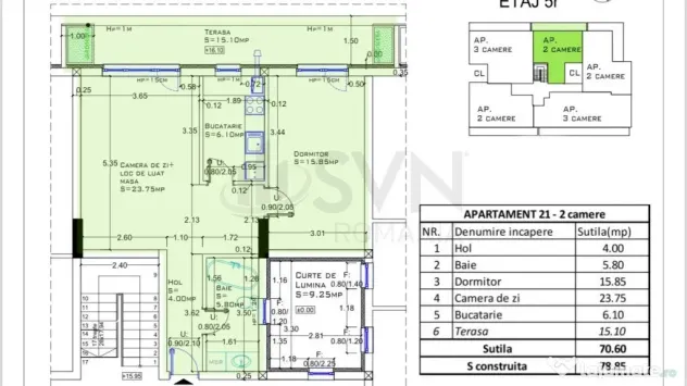 Apartament 2 camere de Aviatiei - Bucuresti (Bucuresti-Ilfov)