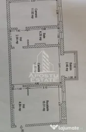 Apartament cu 2 camere, semidecomandat, zona Lipovei 