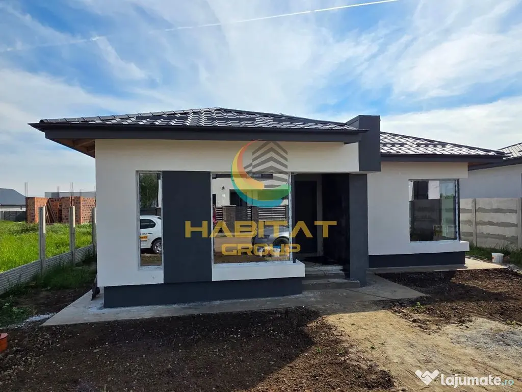 Casă parter, 3 camere decomandate, 2 băi, încălzire pardoseală, 375mp teren - Berceni (Bucuresti-Ilfov)