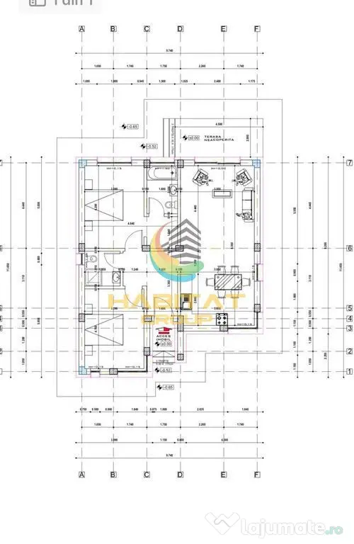 Casă parter, 3 camere decomandate, 2 băi, încălzire pardoseală, 375mp teren - Berceni (Bucuresti-Ilfov)