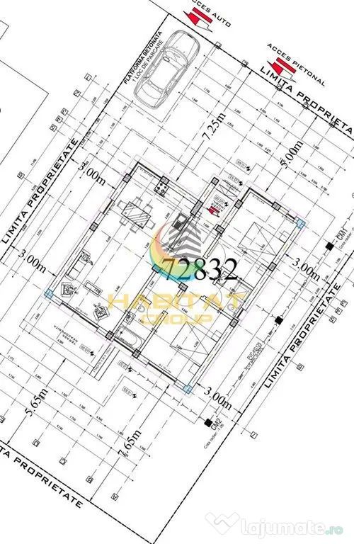 Casă parter, 3 camere decomandate, 2 băi, încălzire pardoseală, 375mp teren - Berceni (Bucuresti-Ilfov)