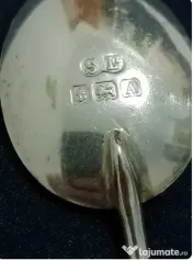 6 Lingurițe espresso argint masiv, Anglia 