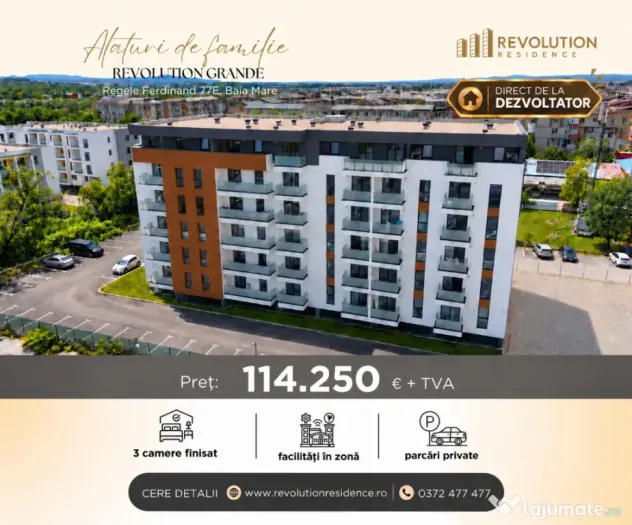 Apartament 3 camere finisat - Regele Ferdinand 77E, Baia Mare - Baia Mare (Maramures)