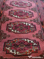 Set 2 Traverse Afgane Autentice – Lână, Lucrate Manual (240x80 cm & 115x80 cm)