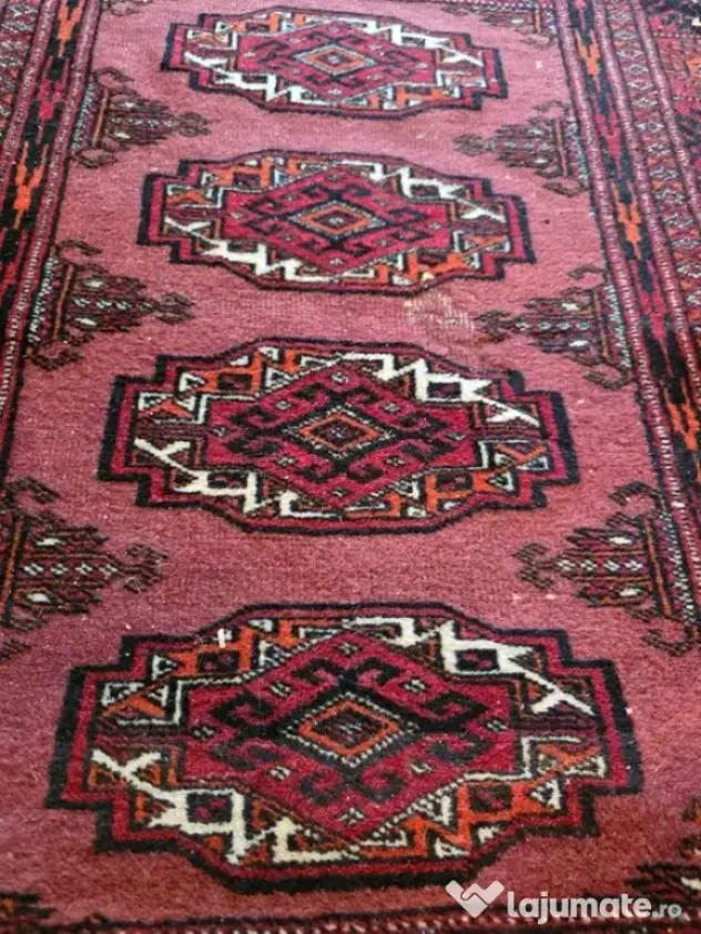 Set 2 Traverse Afgane Autentice – Lână, Lucrate Manual (240x80 cm & 115x80 cm)