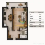 Garsoniera - 44 mp - Pallady 