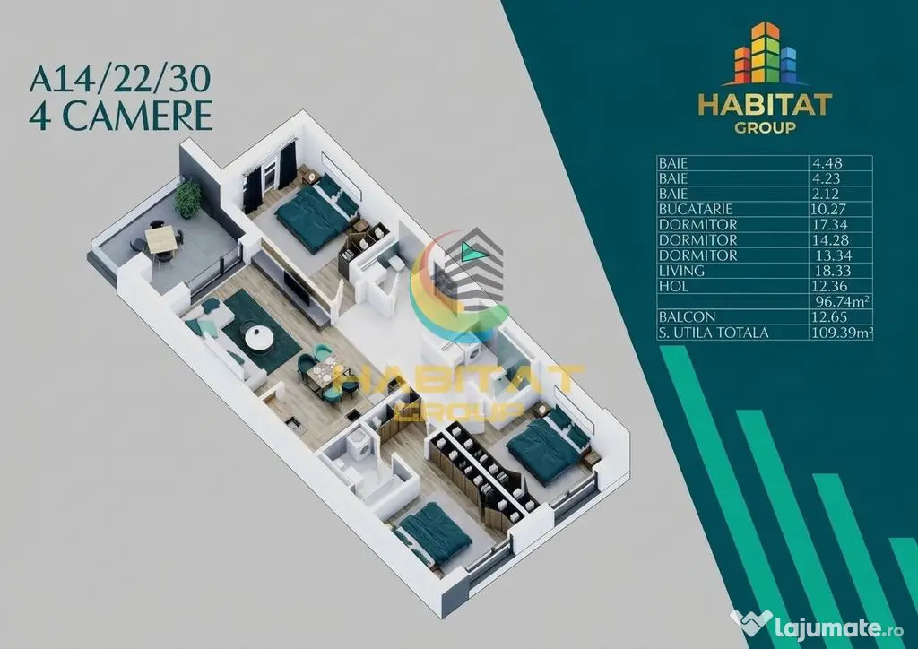 Pallady 4 camere semidecomandat 109 mp ideal familie - Bucuresti (Bucuresti-Ilfov)
