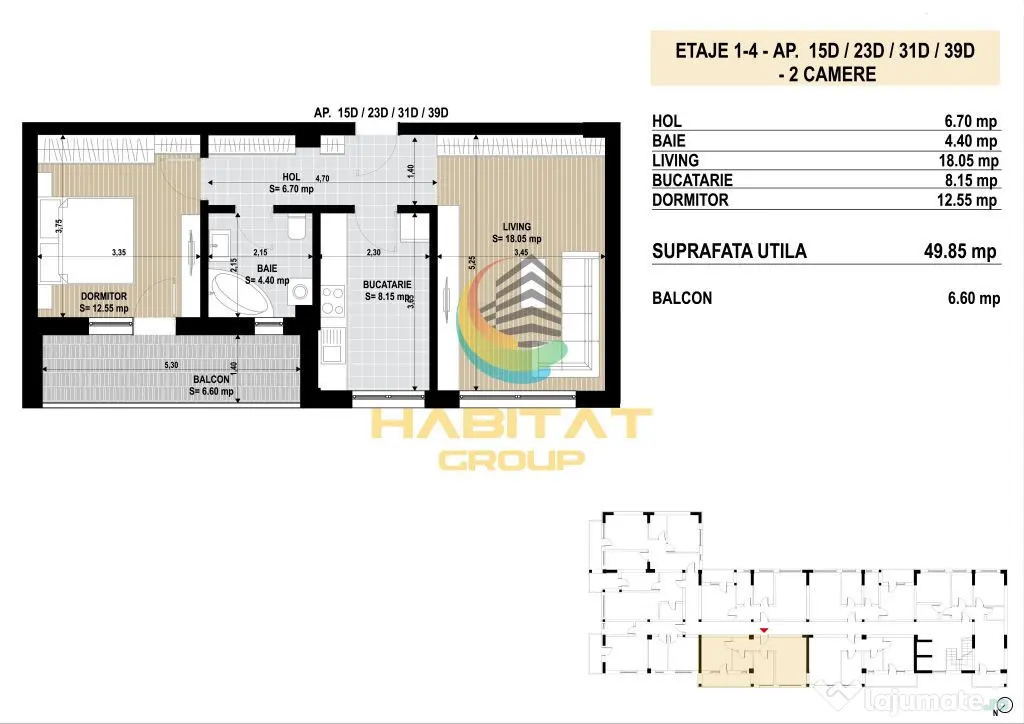 Apartament 2 camere / gata de mutare / Grand Arena - Bucuresti (Bucuresti-Ilfov)