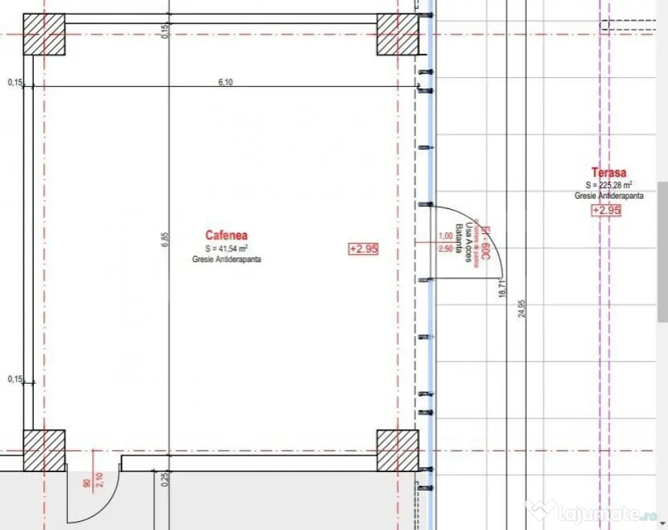 Spatiu comercial 41mp, geam vitrina, amenajat. Optimus Vivo - Floresti (Cluj)