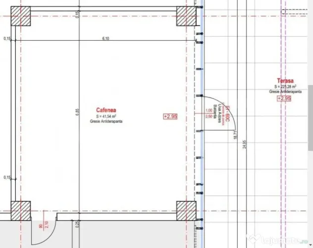 Spatiu comercial 41mp, geam vitrina, amenajat. Optimus Vivo - Floresti (Cluj)