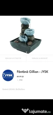 vand bibelouri si 2 fantani decorative 