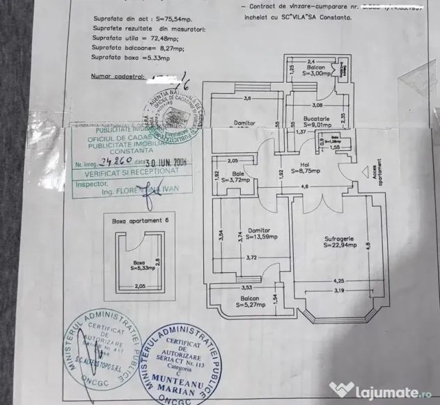 Stadion st uri-apartament 3 camere decomandat - Constanta (Constanta)