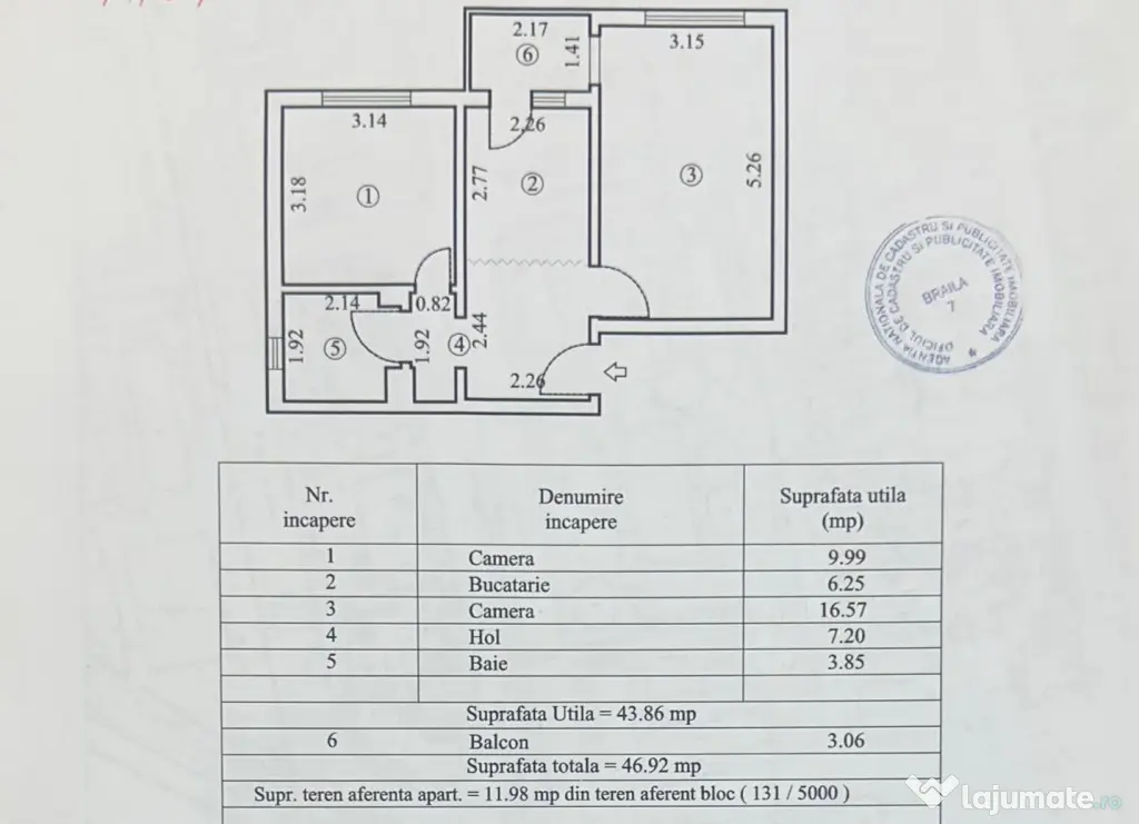 Apartament 2 camere decomandat, zona Progresu, etaj 3. - Braila (Braila)