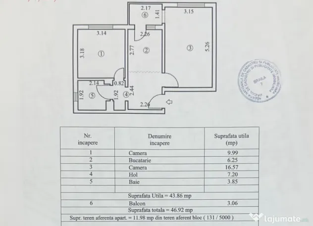 Apartament 2 camere decomandat, zona Progresu, etaj 3. - Braila (Braila)