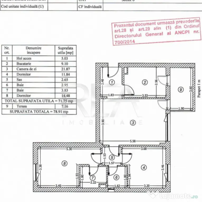 3 camere - 79 mp - 2 Parcări incluse - Bd. Timișoara - Bucuresti (Bucuresti-Ilfov)