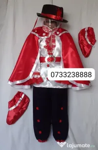 Costum Motanul incaltat pentru copii 4-5-6-7 ani,215 lei