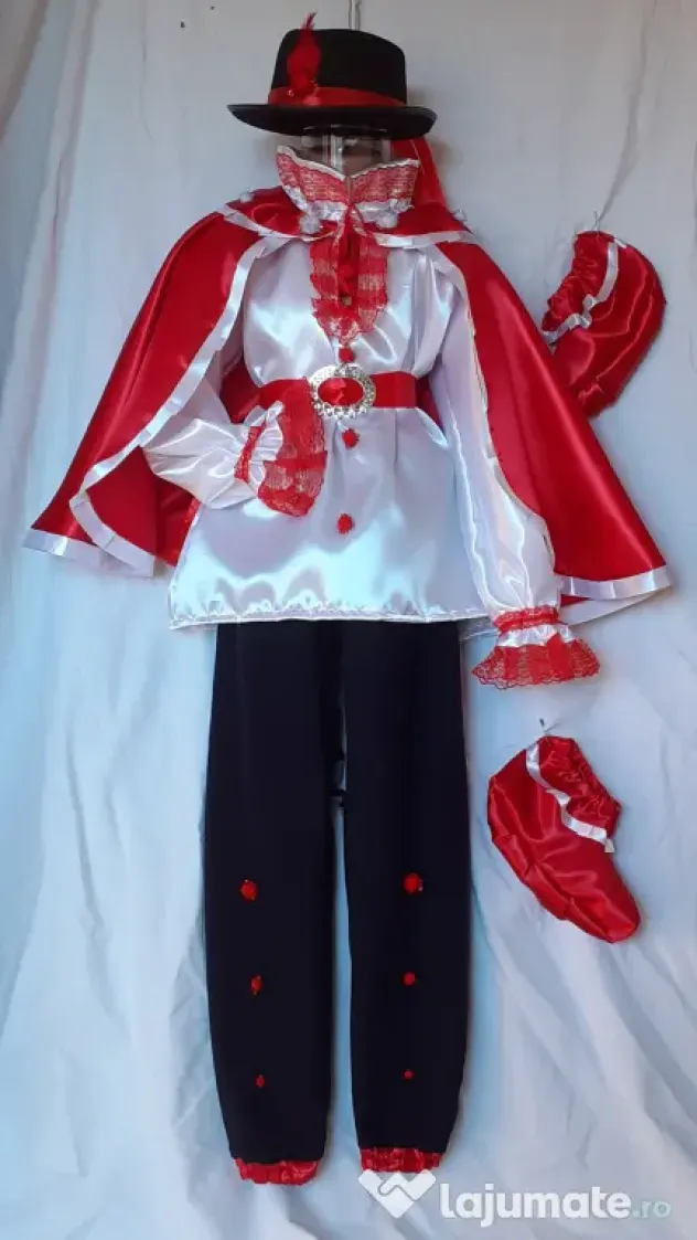 Costum Motanul incaltat pentru copii 9-10-11-12-13 ani,225 lei