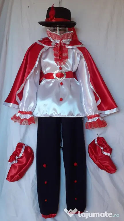 Costum Motanul incaltat pentru copii 9-10-11-12-13 ani,225 lei