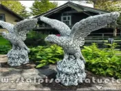 Statuetă vultur, acvilă, șoim, gri patinat, model S35. 