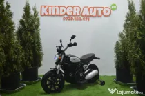Motocicleta electrica QK307 2x30W cu roti Gonflabile #Black
