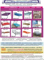 Pat metalic single-1 pers.-rezistent și durabil - La preț promoțional! 