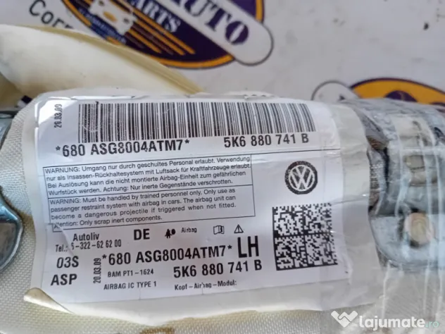 Airbag cortina stanga Volkswagen Golf 6 2009