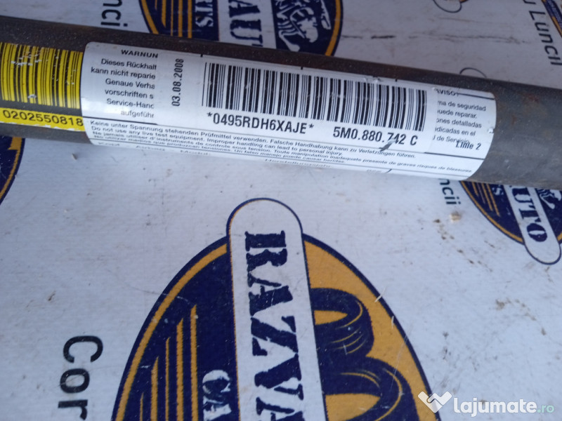 Airbag cortina dreapta Volkswagen Golf 5 Plus 2008