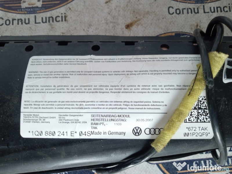 Airbag scaun dreapta fata Volkswagen Eos 2007