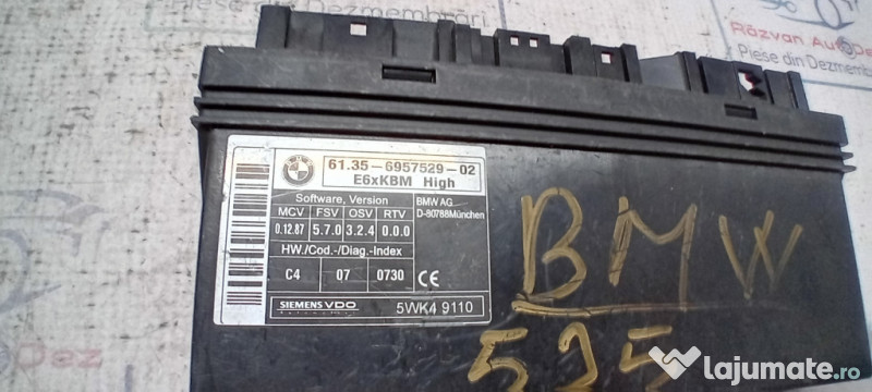 Calculator confort BMW E60 2007