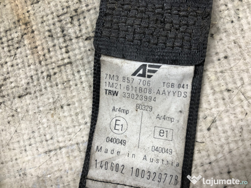 Set Centuri fata cu pretensioner Ford Galaxy 2001