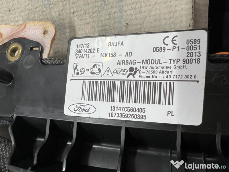 Airbag cortina stanga Ford B-MAX 2015