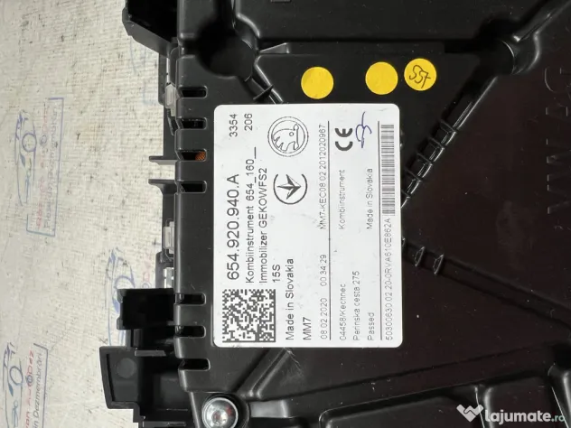 Ceasuri Bord UK Skoda Scala 2020