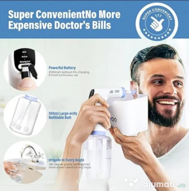 Set de curatare a urechilor, 4 moduri de presiune