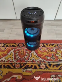 Boxa portabila bluetooth wireless iluminare RGB