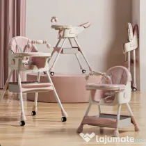 Scaun de masa si joaca pentru copii Kinderplay Pink