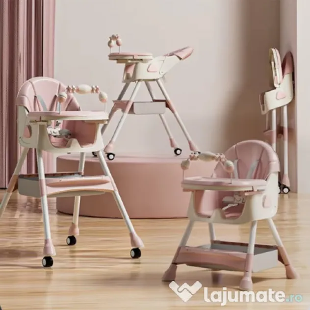 Scaun de masa si joaca pentru copii Kinderplay Pink