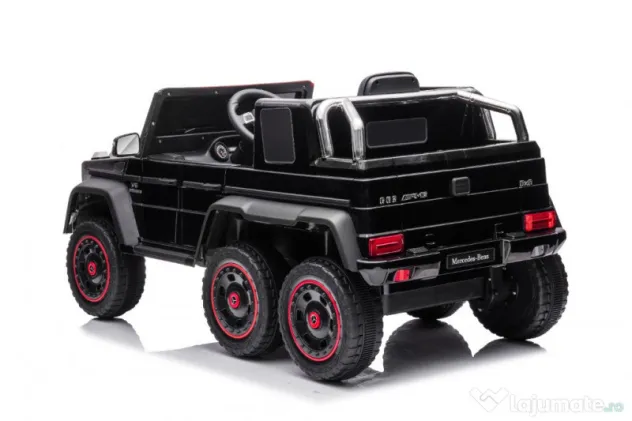 Masinuta electrica Mercedes G63 6x6 210W 12V 10Ah Black