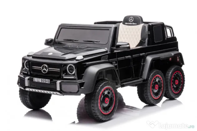 Masinuta electrica Mercedes G63 6x6 210W 12V 10Ah Black
