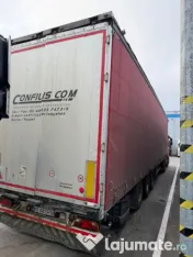 Semiremorci prelată și box și cap tractor 