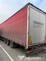 Semiremorci prelată și box și cap tractor 