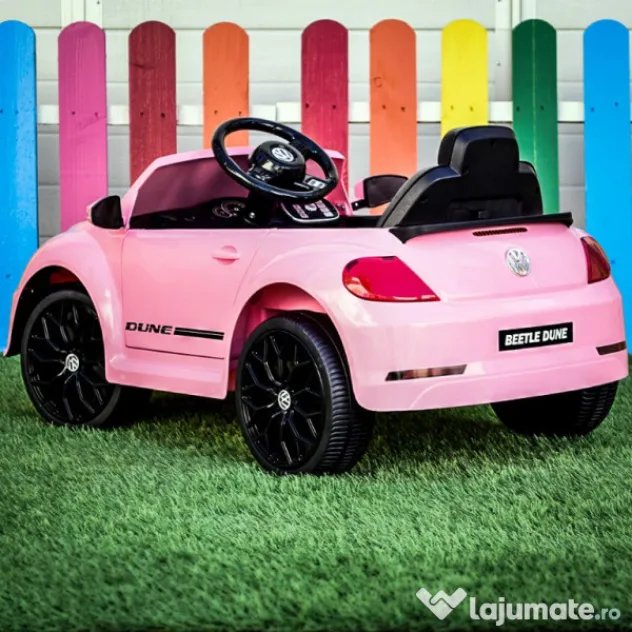 Masinuta electrica pentru copii VW Beetle 35W 6V cu BT Pink